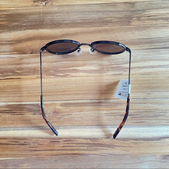 Joe’s Jeans Round Sunglasses Dark Tortoise - Picture 7 of 10